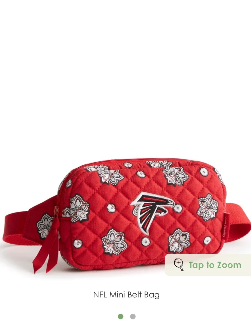 Vera Bradley x NFL Mini Belt Bag Atlanta Falcons NWT